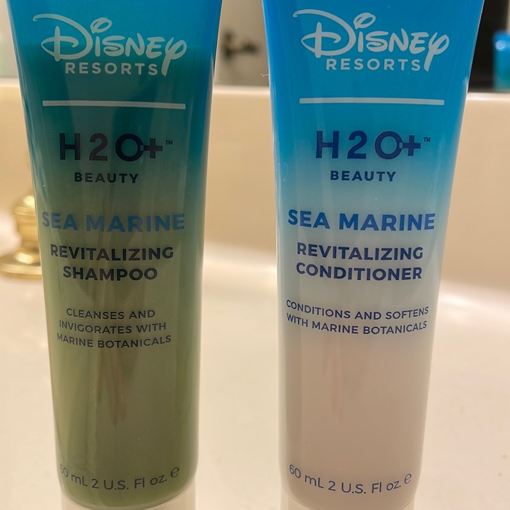 Disney RESORTS H2O+ beauty SEA MARINE revitalizing shampoo and conditioner